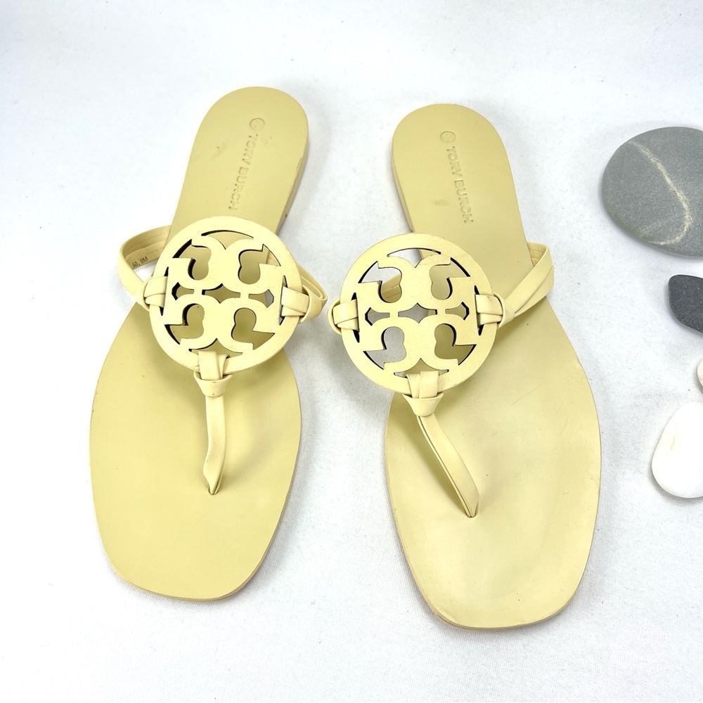 Tory Burch Miller Square-Toe Thong Sandals - Picture 12 of 12